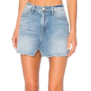 FRAME Denim Le Mini Skirt Stoneview